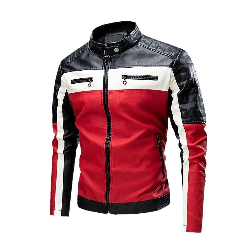 Herren Bikerjacke mit Kontrastdetails Drune