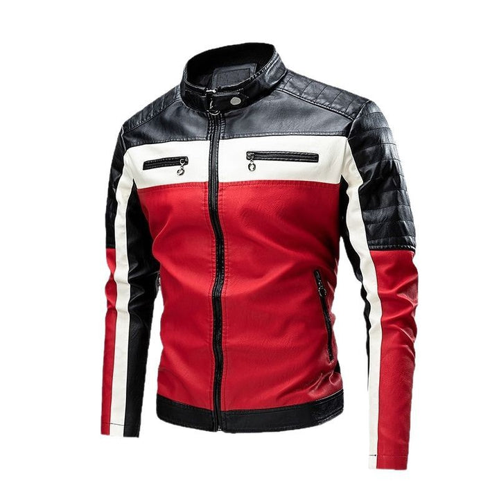 Herren Bikerjacke mit Kontrastdetails Drune
