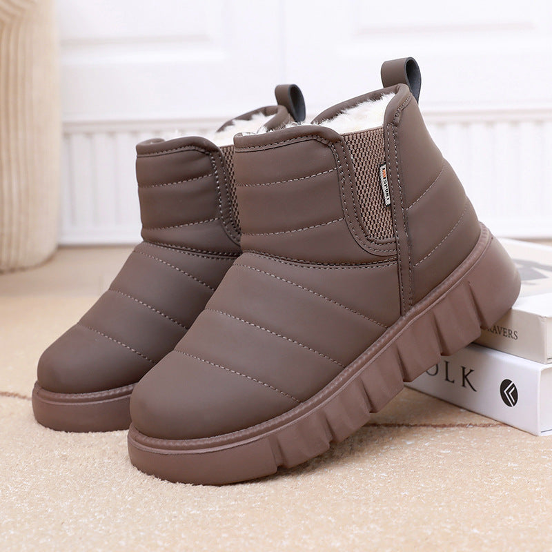 Damen Warme und gepolsterte Winterstiefel Drune