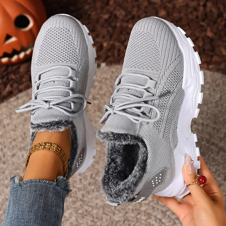 Damen Kuschelige Sneaker mit Fleece-Futter Drune