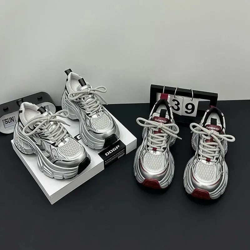 Damen Skulpturale Platform‑Sneaker mit extravaganter Wedgesohle Drune