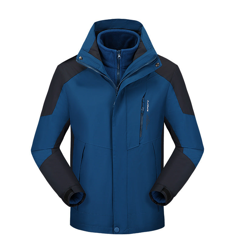Damen vielseitige Outdoorjacke mit abnehmbarer Fleece‑Innenjacke und winddichter Softshell‑Hülle Drune