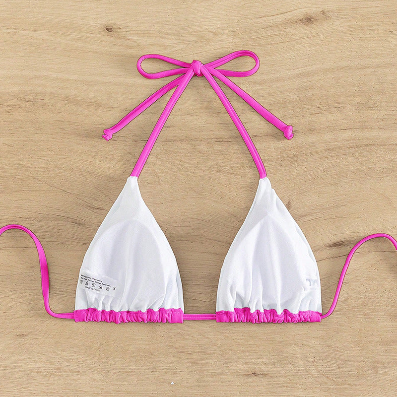 Damen Triangel-Bikinioberteil mit verstellbaren Bindebändern Drune