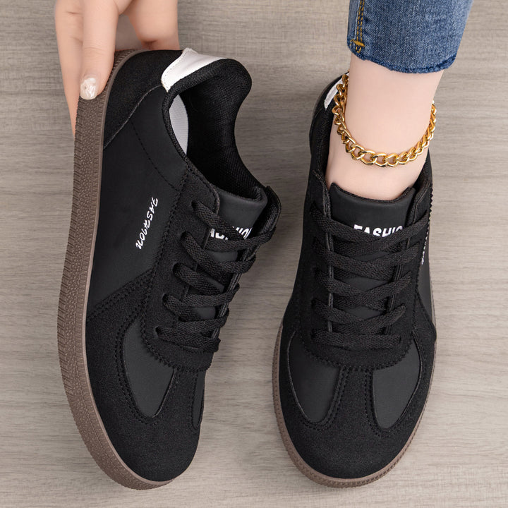 Damen nan retro-inspirierter Freizeit-Sneaker mit Veloursleder-Overlays, gepolsterter Fersenpartie und profiliertem Gummiaußensohle Drune