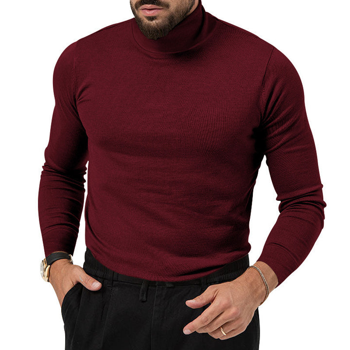 Herren Rollkragenpullover mit feiner Strickstruktur und lässigem Schnitt Drune