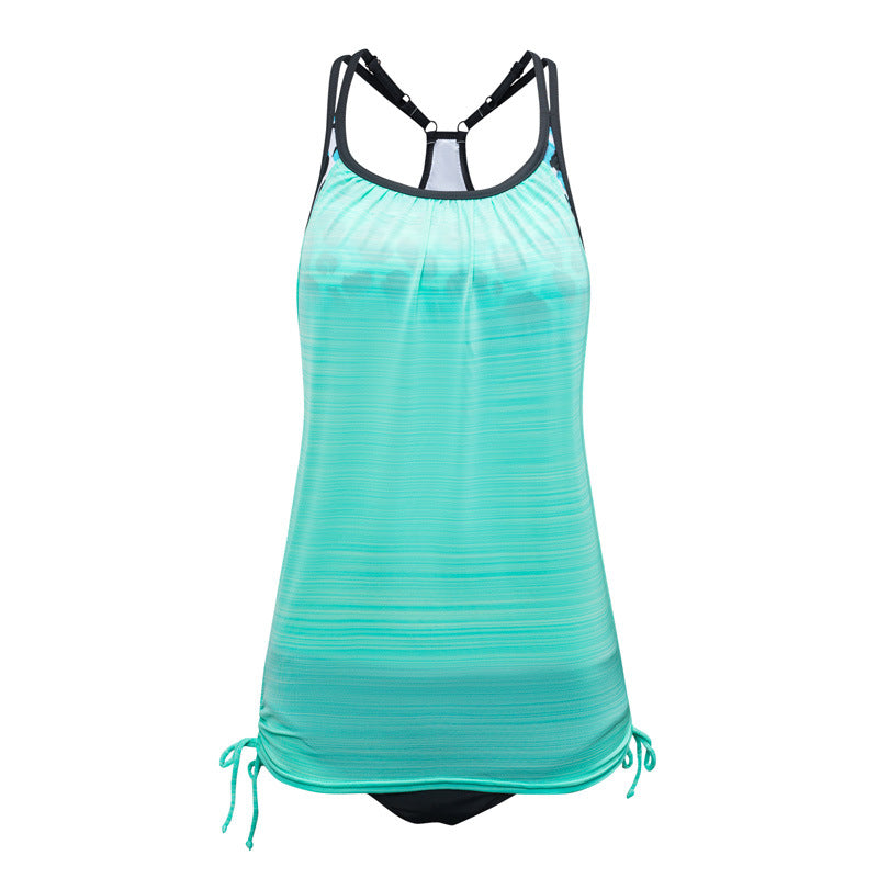Damen Tankini-Top mit verstellbaren Trägern und modischem Rückendetail Drune