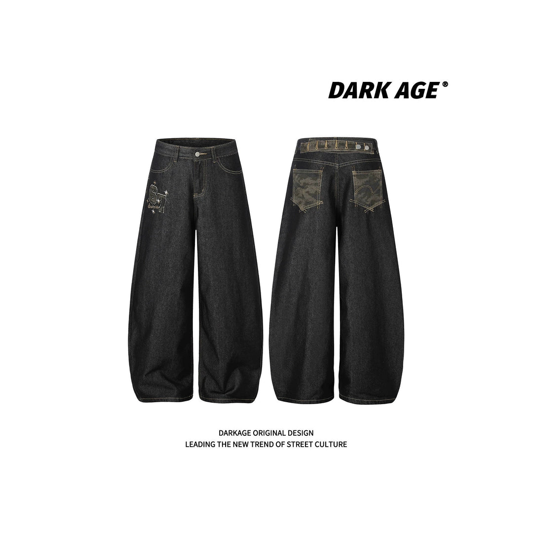Damen Lässige Weitgeschnittene Jeans Drune