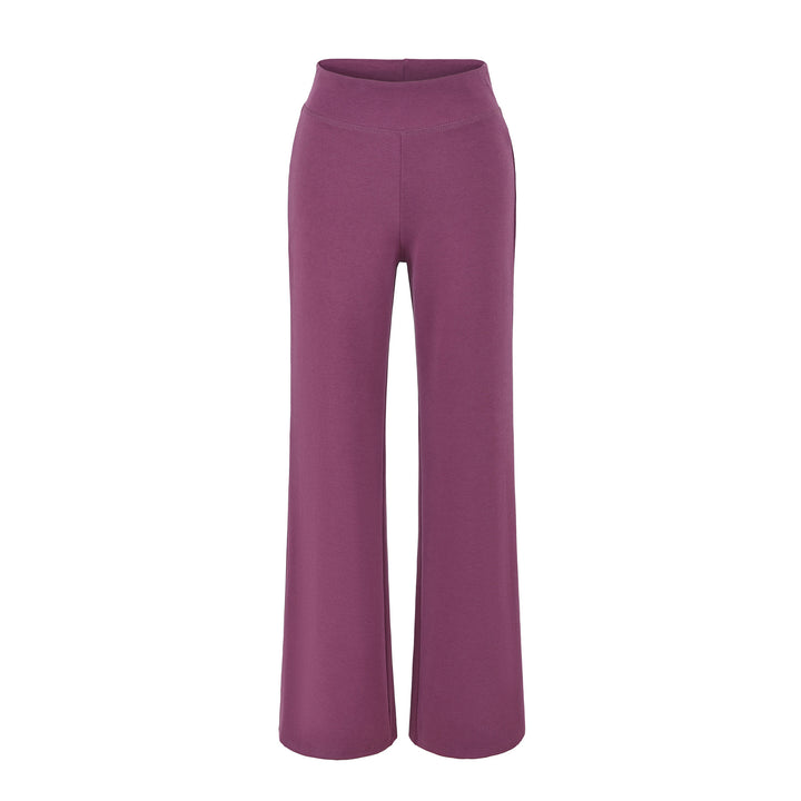 Damen Zweiteiliges Lounge-Set mit taillierter Reißverschluss-Kapuze und High‑Waist Bootcut‑Hose Drune