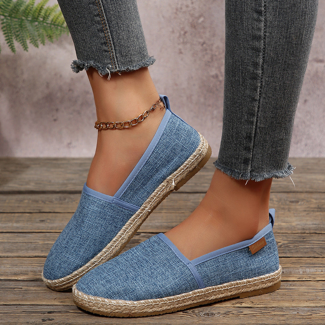 Damen Espadrilles mit rutschfester Sohle und anatomischem Fußbett Drune
