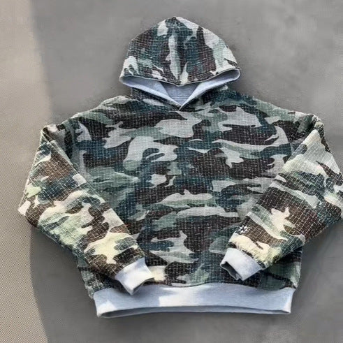 Damen Kapuzenpullover mit einzigartigem Camouflage-Innenfutter Drune
