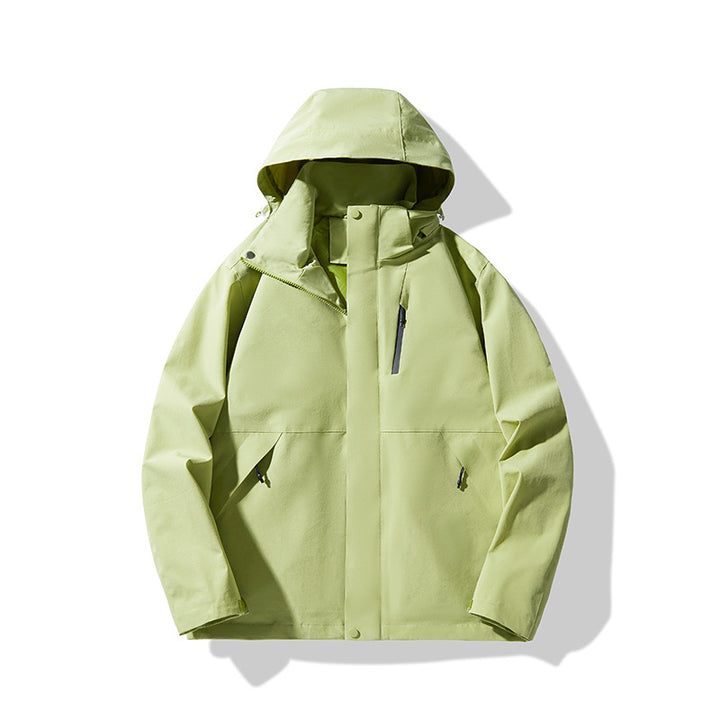 Herren Technische wasserdichte Kapuzen-Shelljacke im minimalistischen Urban-Look Drune