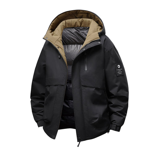 Herren Funktionsjacke mit abnehmbarer Kapuze