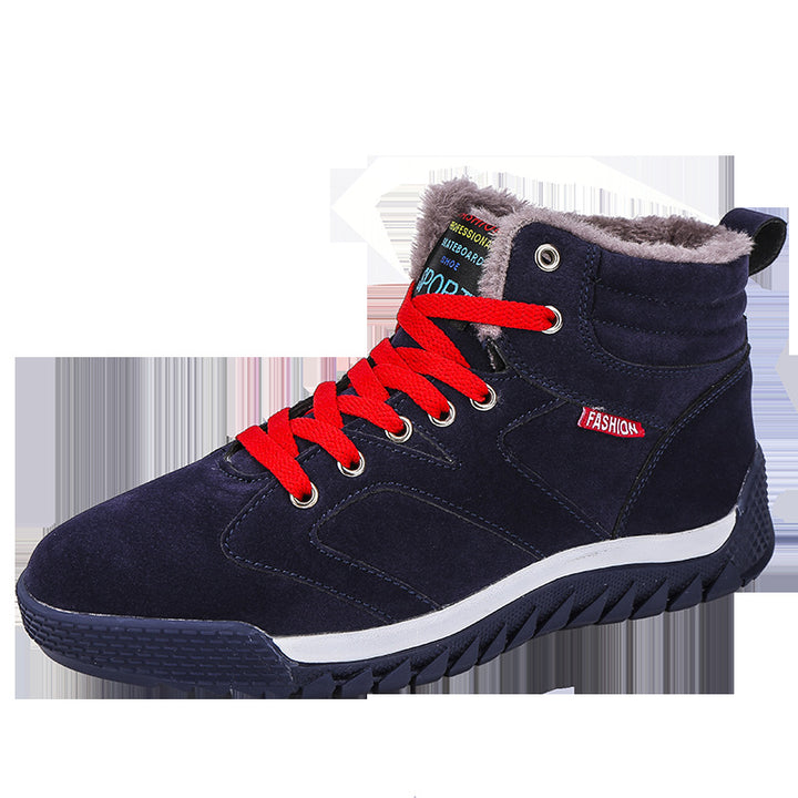 Damen Gefütterter knöchelhoher Winter Sneaker mit Teddyfutter und rutschfester Profilsohle Drune
