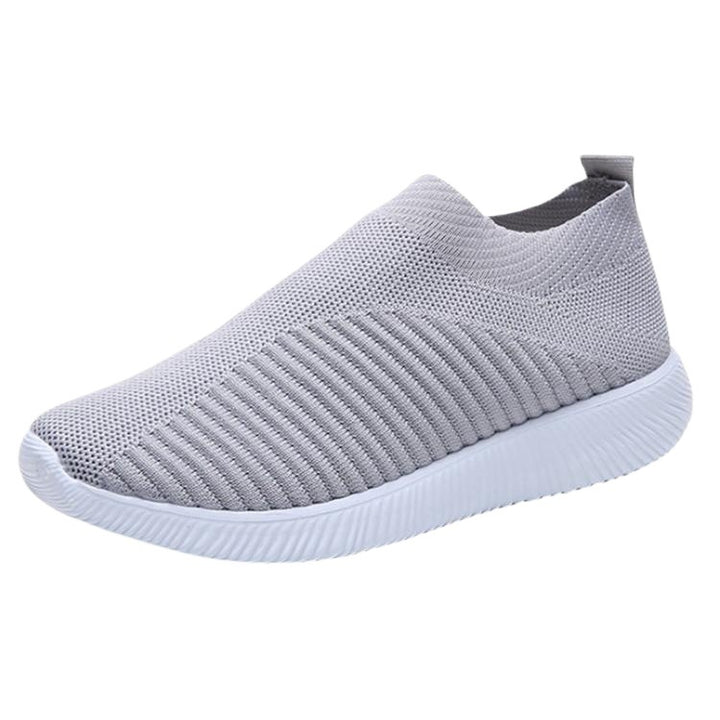 Unisex nan leichte gestrickte Slip-On Sneaker mit elastischem Einstieg und ergonomischer Einlegesohle Drune
