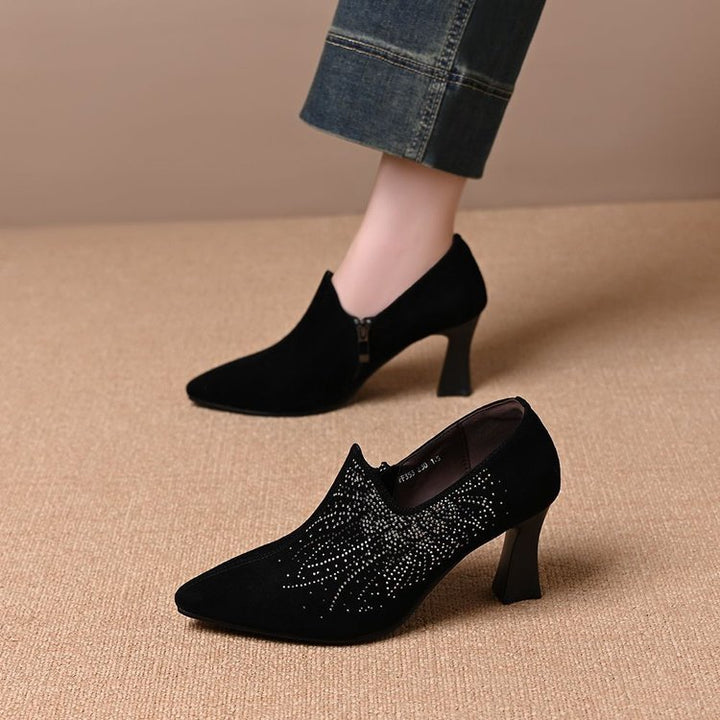 Damen Elegante Stiefeletten mit Glitzerverzierungen Drune