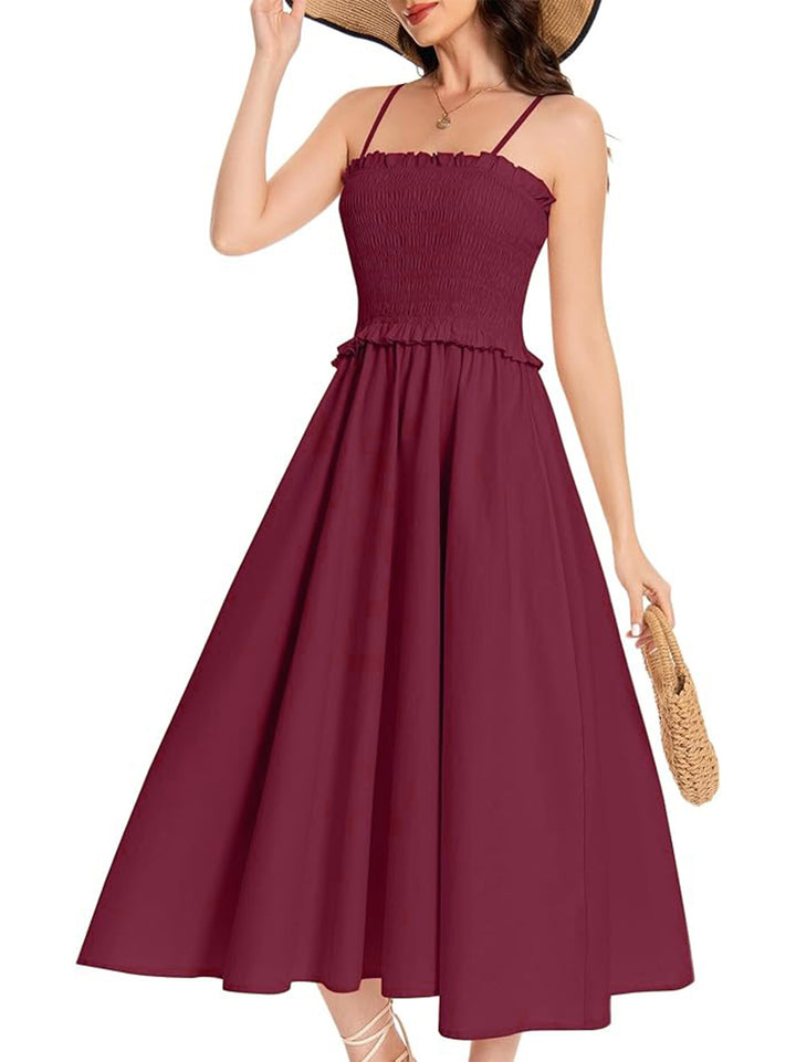 Damen Maxikleid mit schmeichelhaftem Taillendesign Drune