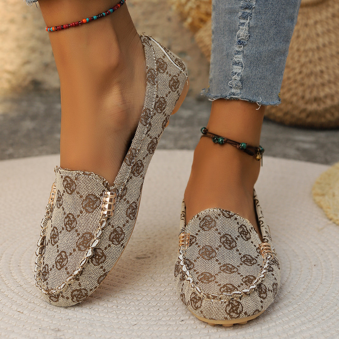 Damen Elegante Texturierte Slipper Drune
