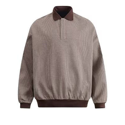 Herren Modischer Pullover mit Kragen Drune