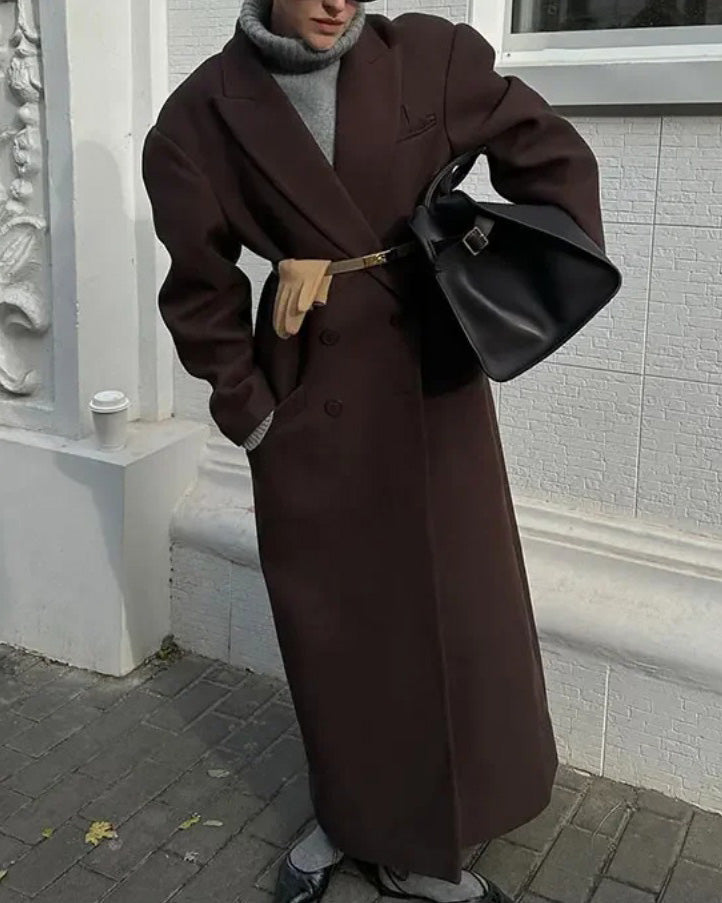 Drune | Park Avenue Doppelreihiger Langer Trenchcoat