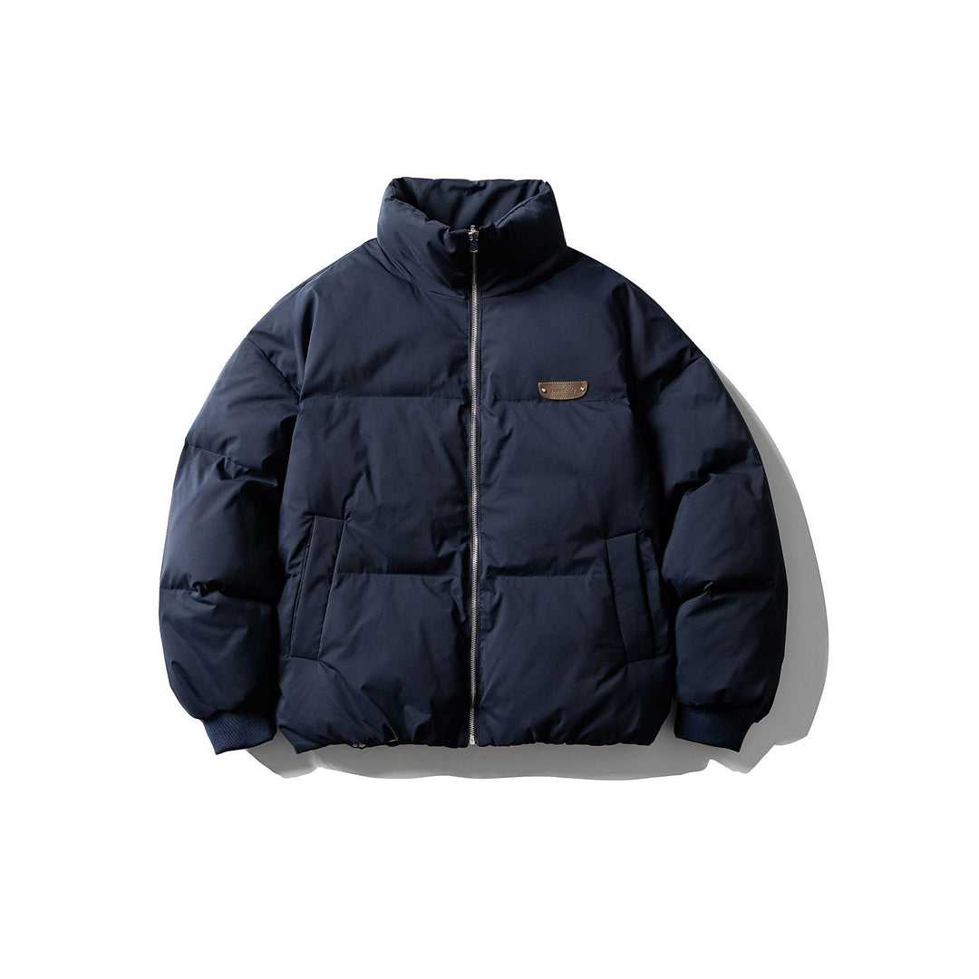 Herren Boxy-Pufferjacke mit hohem Stehkragen und minimalistischer Außenhülle Drune