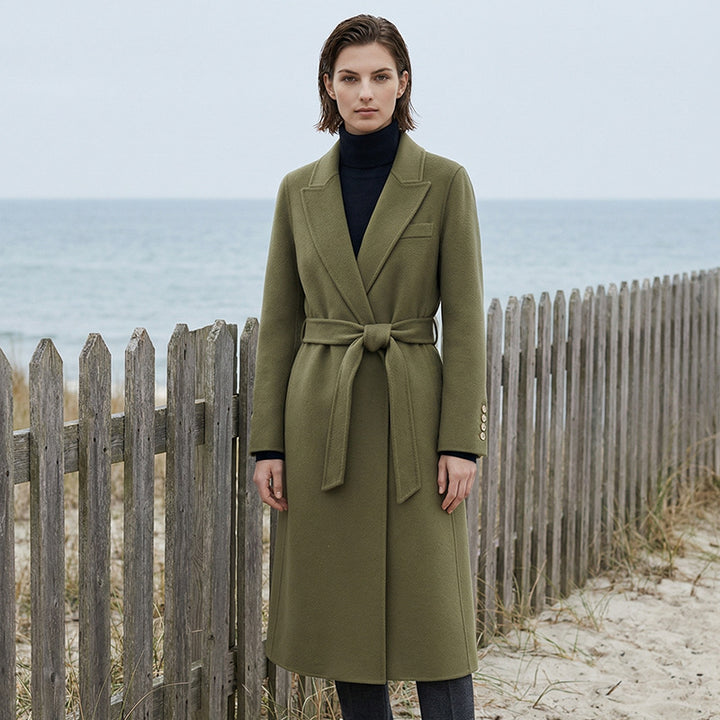 Damen Stilvoller Wickelmantel Drune
