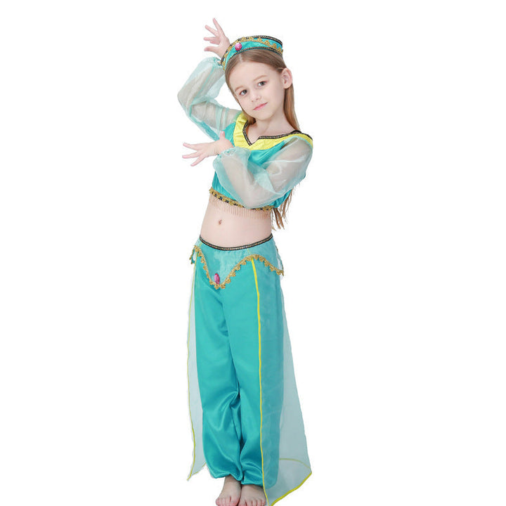 Mädchen Prinzessinnenkostüm im orientalischen Stil mit glitzernden Details Drune