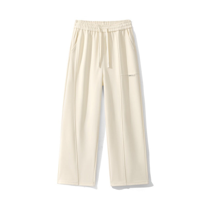 Damen Lounge-Hose mit weitem Bein, elastischem Bund & Seitentaschen Drune