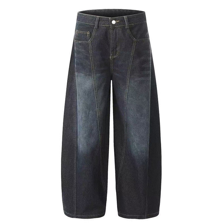 Damen Weitgeschnittene Denim-Hose Drune