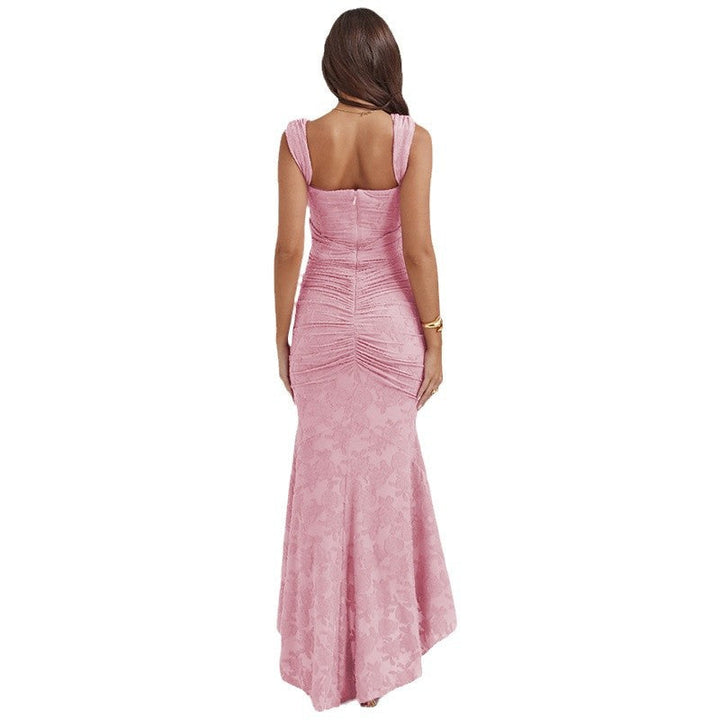 Damen Elegantes Maxikleid mit raffinierten Rüschen und schmeichelndem Schnitt Drune