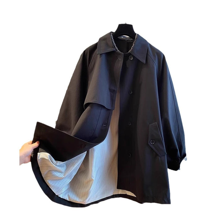 Damen Modische Übergangsjacke mit weitem Schnitt Drune