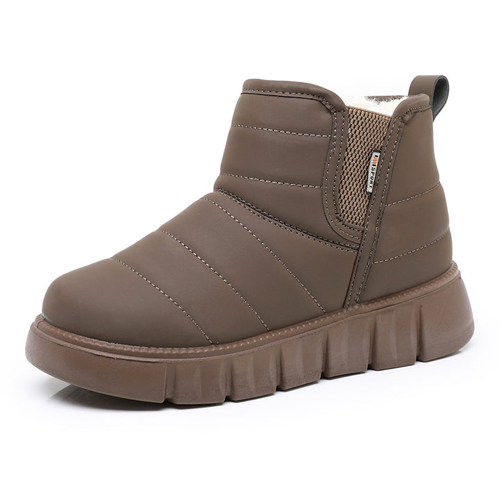 Damen Warme und gepolsterte Winterstiefel Drune