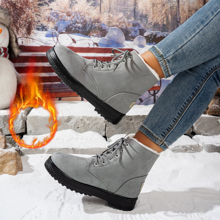 Damen Winterstiefel mit kuscheligem Futter und rutschfester Sohle Drune