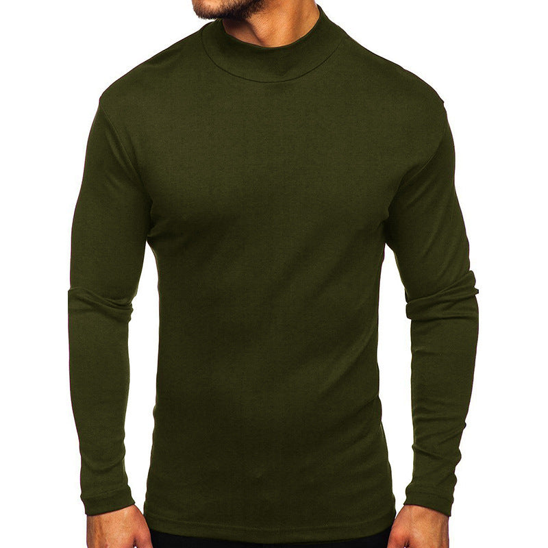 Herren Langarmshirt mit Stehkragen aus hochwertigem Material Drune