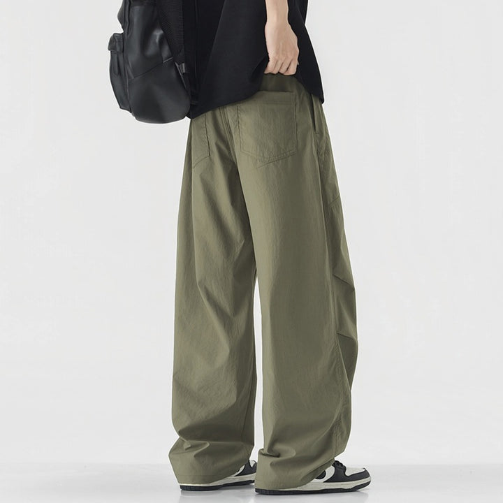 Herren Weit geschnittene Urban Utility-Hose Drune