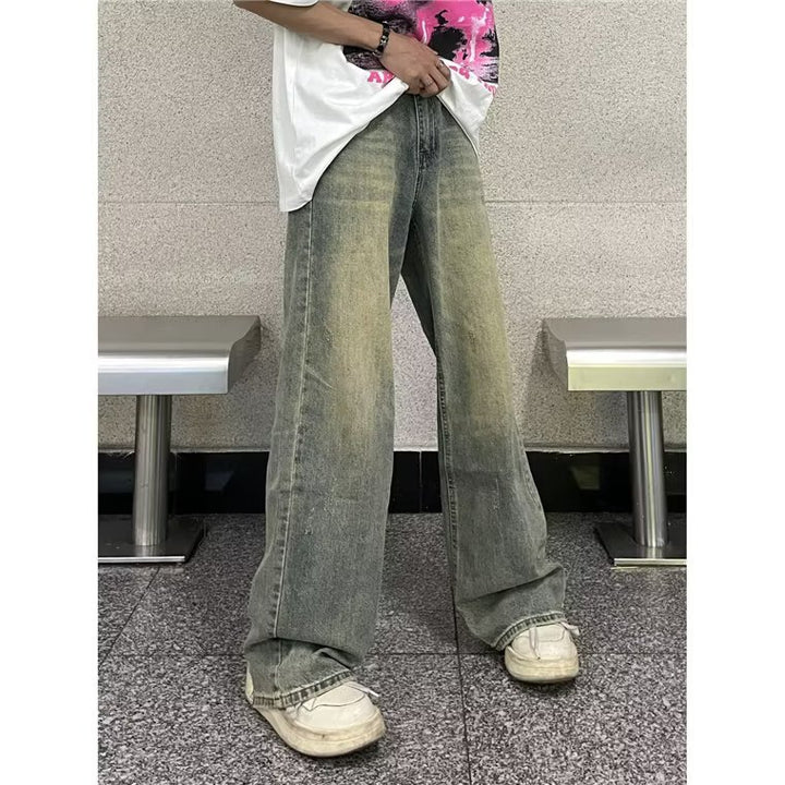 Damen Weite Jeans mit distressed Look und lässigem Schnitt Drune