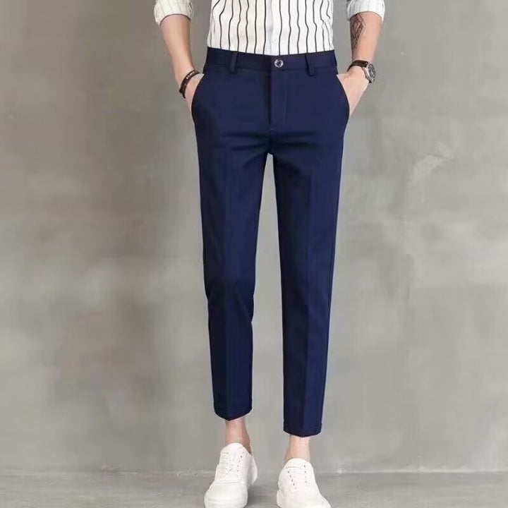 Herren Elegante Slim Fit Chino-Hose Drune