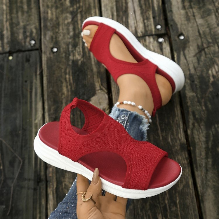 Damen Komfortable und atmungsaktive Sommerschuhe mit elastischen Einsätzen Drune