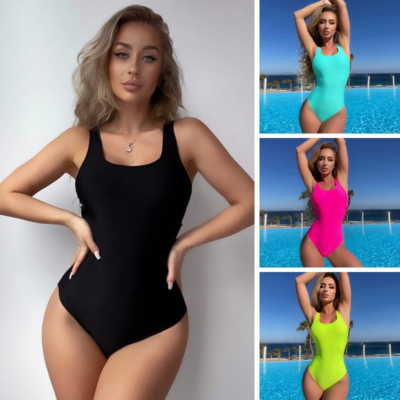 Damen Eleganter Einteiler Badeanzug Drune