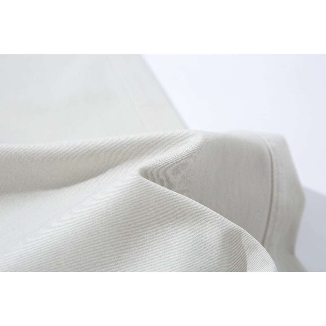 Damen Hochtaillierte Culotte-Hose aus Baumwoll-Twill mit weitem Bein Drune