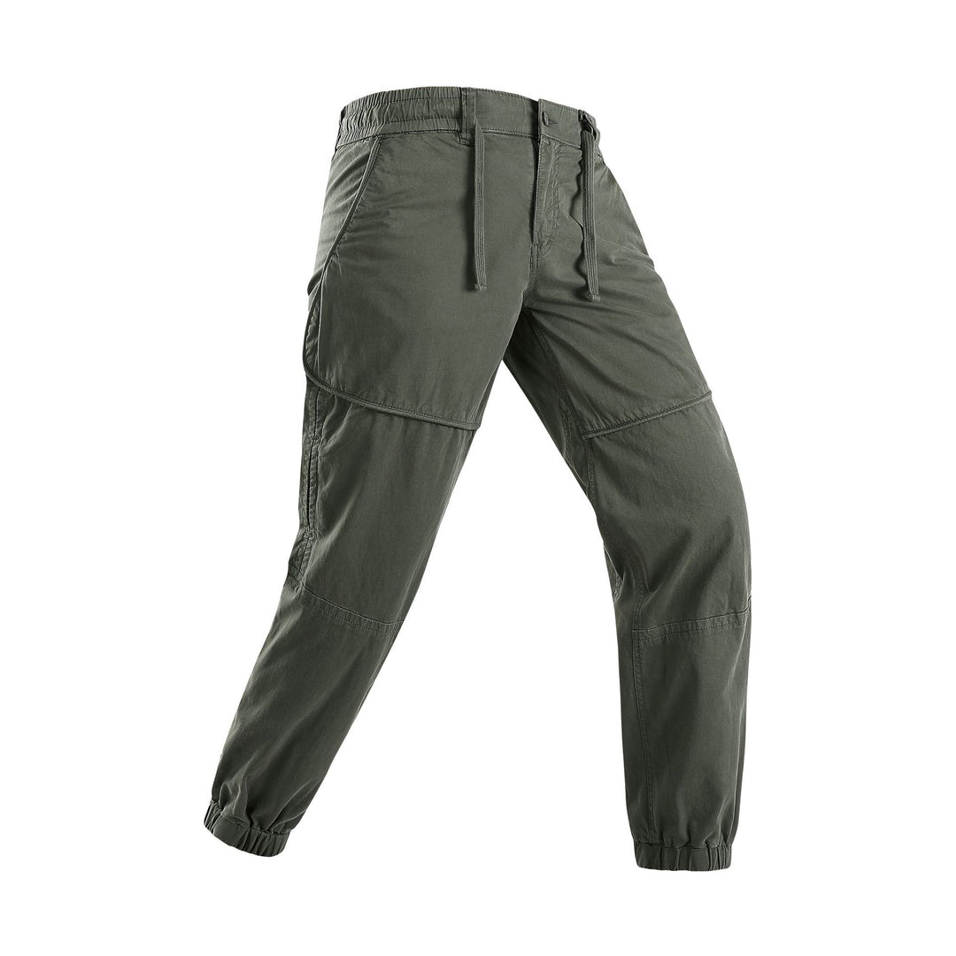 Herren Leichte Cargo-Jogginghose mit Tunnelzug, Kniepasse und elastischen Bündchen Drune
