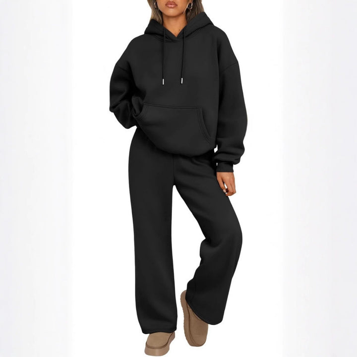 Damen Sweatanzug mit lässigem Schnitt und praktischen Taschen Drune