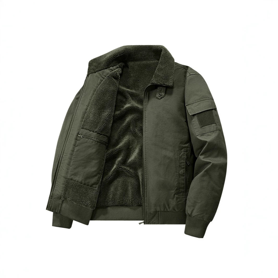 Herren Stylische Übergangsjacke mit Teddyfutter Drune