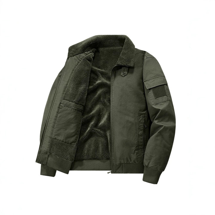 Herren Stylische Übergangsjacke mit Teddyfutter Drune