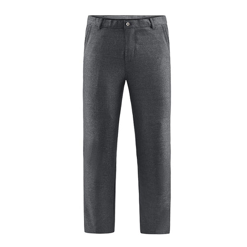 Herren Tailored-Chinohose mit geradem Bein, Gürtelschlaufen & Wiener Naht Drune