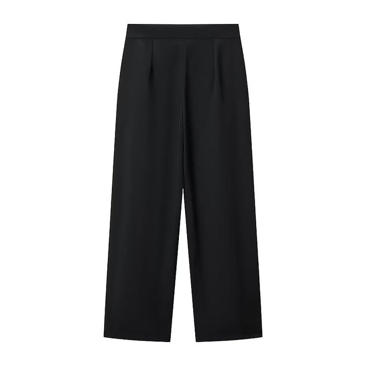 Damen Zweiteiliges Tailored-Blazer- und Highwaist-Hosen-Set mit goldknopf-Detail Drune