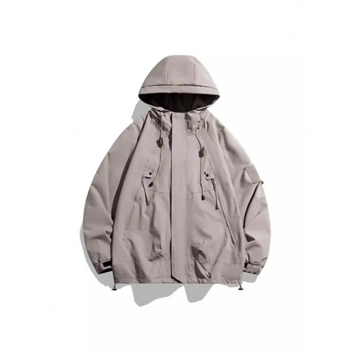 Herren Wasserabweisende Übergangsjacke mit Kapuze Drune