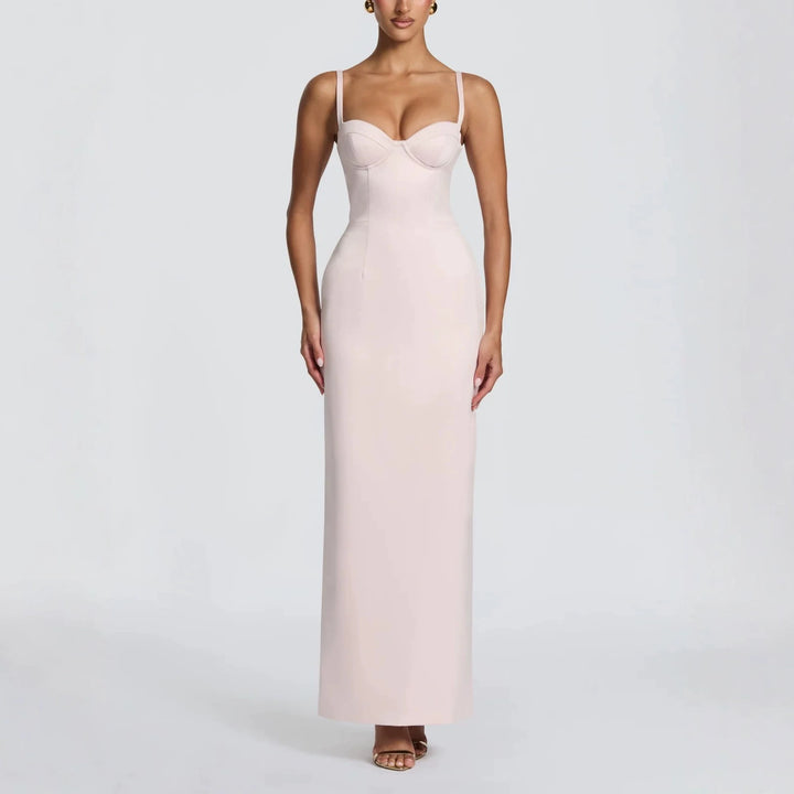 Damen Elegantes Ballkleid mit figurformendem Design Drune