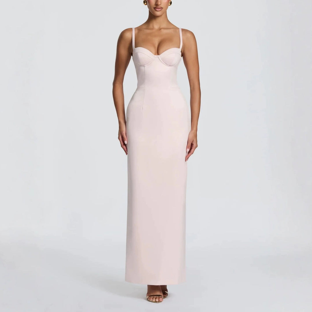 Damen Elegantes Ballkleid mit figurformendem Design Drune
