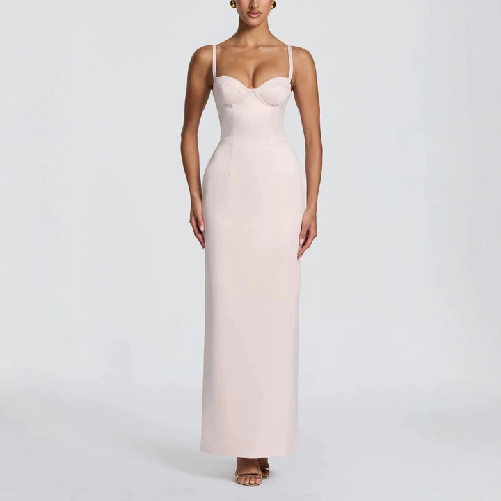 Damen Elegantes Ballkleid mit figurformendem Design Drune