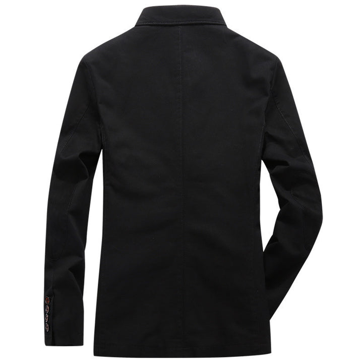 Herren Sakko im Casual-Canvas-Look mit kontrastiertem Innenfutter und aufgesetzten Taschen Drune